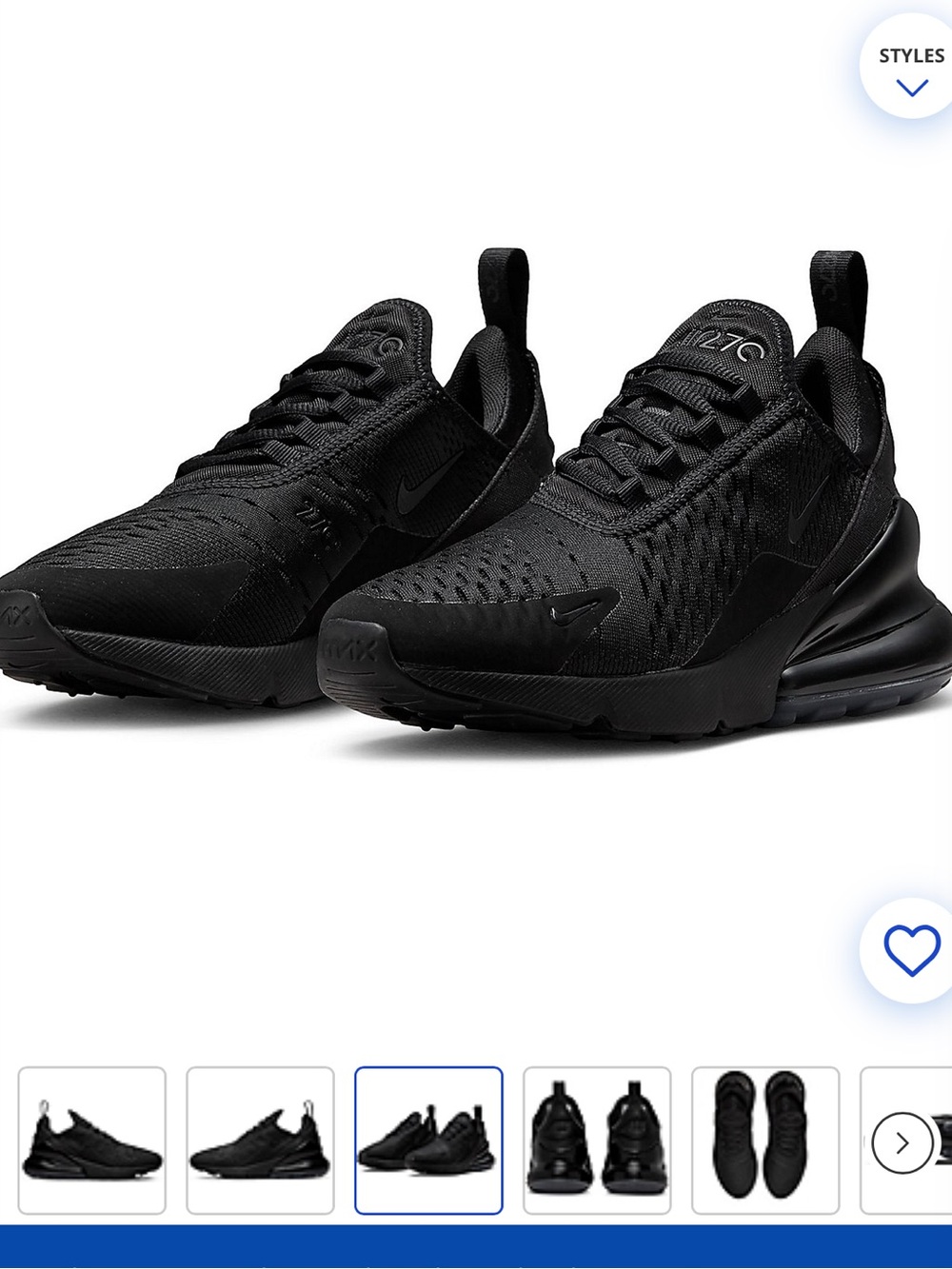 Nike Women All-Black Athletic Sneakers